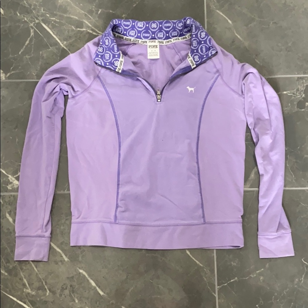 PINK three quarter zip